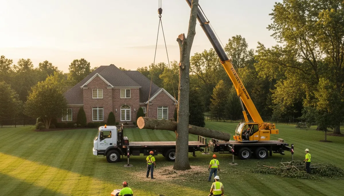 Professional tree removal and lawn care service in Greenville, NC by Chop Chop Tree experts