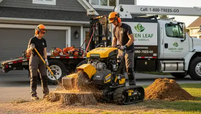 Professional stump removal service in Greenville, NC by Chop Chop Tree experts