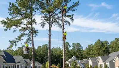 Professional tree removal service in Greenville, NC by expert arborists at Tree Trimming Greenville